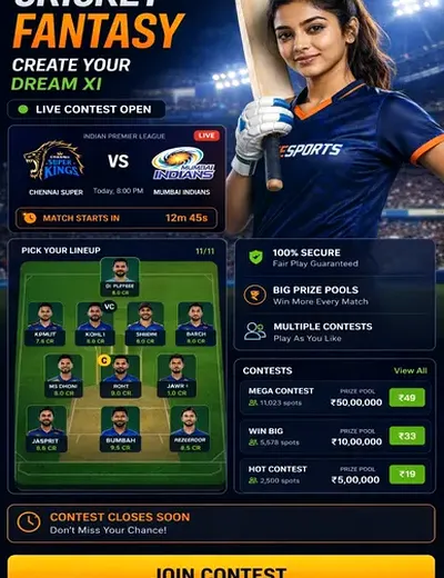 Sky111 (sky 111) fantasy cricket & matchday visual 3